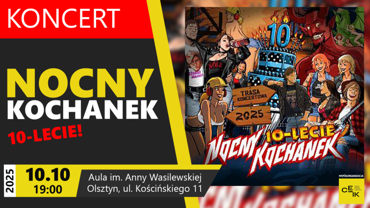 10.10.2025 - NOCNY KOCHANEK  - KONCERT NA 10-LECIE!