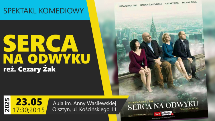 23.05.2025 - spektakl komediowy "Serca na odwyku"