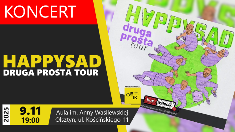 09.11.2025 - KONCERT HAPPYSAD – DRUGA PROSTA TOUR