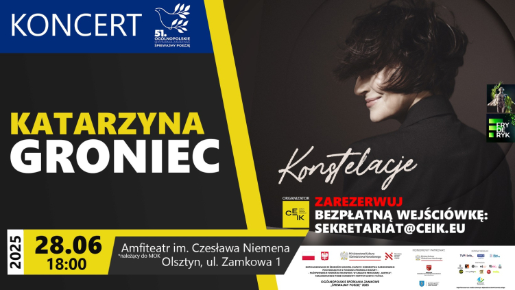  28.06.2025 - KATARZYNA GRONIEC - KONCERT 51. OGÓLNOPOLSKICH SPOTKAŃ ZAMKOWYCH "ŚPIEWAJMY POEZJĘ"
